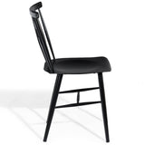 Set of 2 Stackable Dining Chairs with Backrest