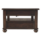 Lift Top Dark Brown Cocktail Table