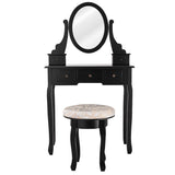 Vanity Makeup Table Set Bedroom Furniture with Padded Stool