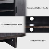 Modern Wood Universal TV Stand for TV up to 65 Inch with 2 Storage Cabinets