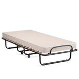 Made in Italy 2.5 Inch Portable Folding Bed with Memory Foam Mattress
