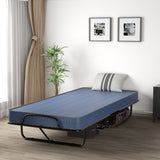 Made in Italy 5 Inch Memory Foam Rollaway Guest Bed with Sturdy Steel Frame and Wheels
