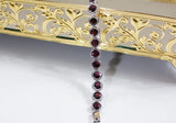 Natural Garnet Gemstone Bracelet, Handmade Bracelet, 925 Sterling Silver Bracelet, Wedding Bracelet, Gift for Her, Gemstone Bracelet
