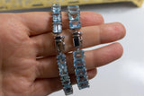 Natural Sky Blue Bracelet, Handmade Bracelet, 925 Sterling Silver Bracelet, Wedding Bracelet, Gift for Her, Gemstone Bracelet