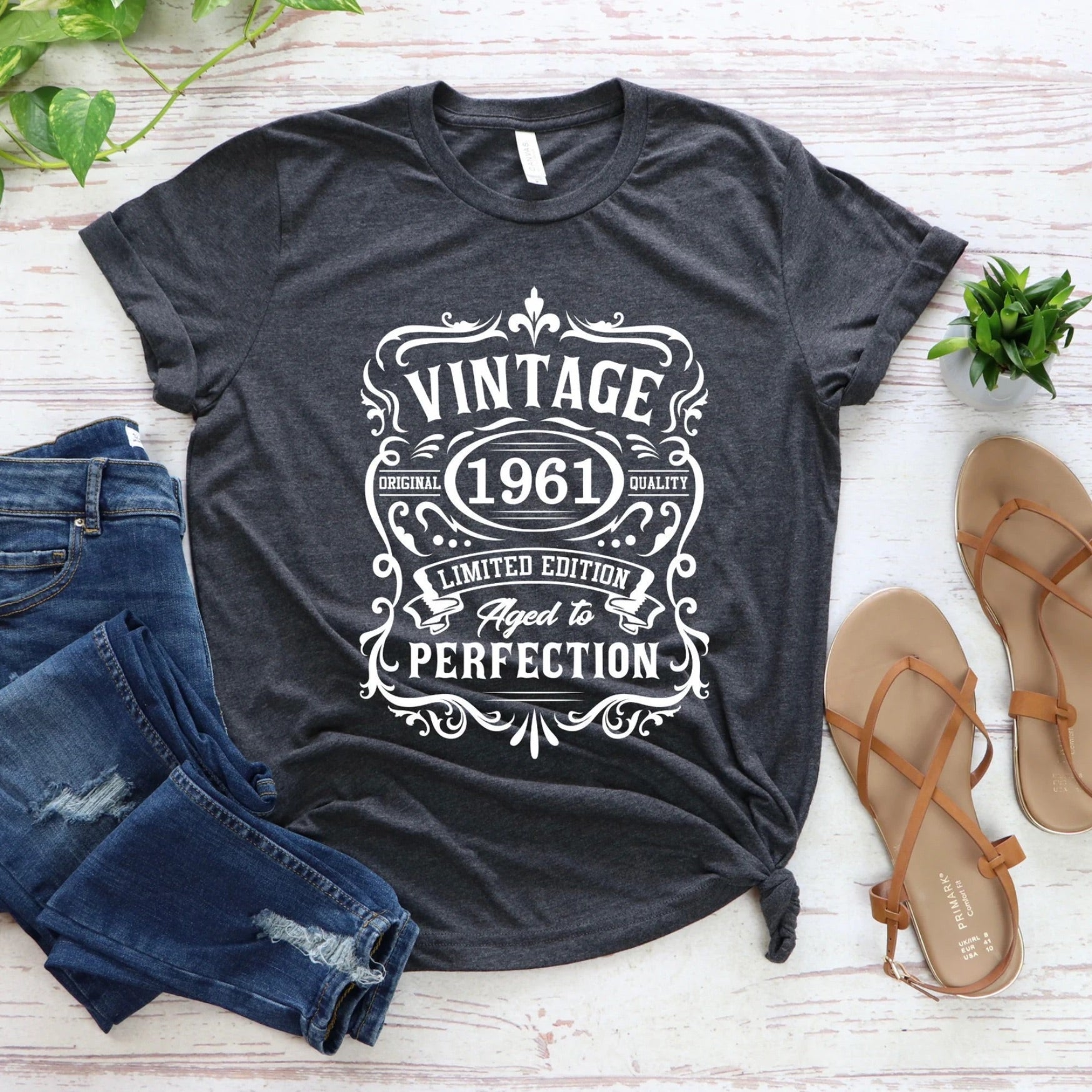 Vintage 1961 Limited Edition Birthday T-shirt