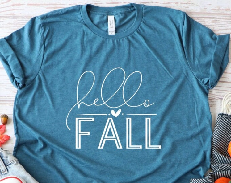 Hello Fall Thanksgiving T-shirt