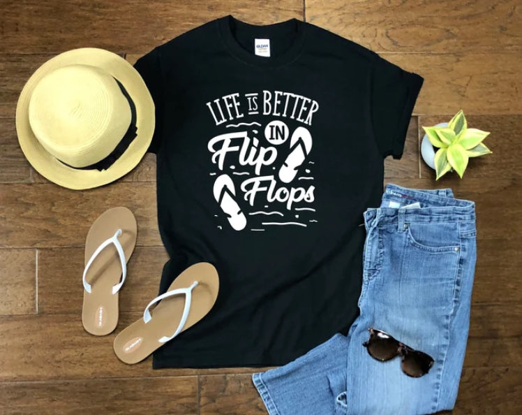 Life Is Better In Flip Flop Summer T-shirt