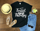 Travel Is My Theraphy Summer T-shirt