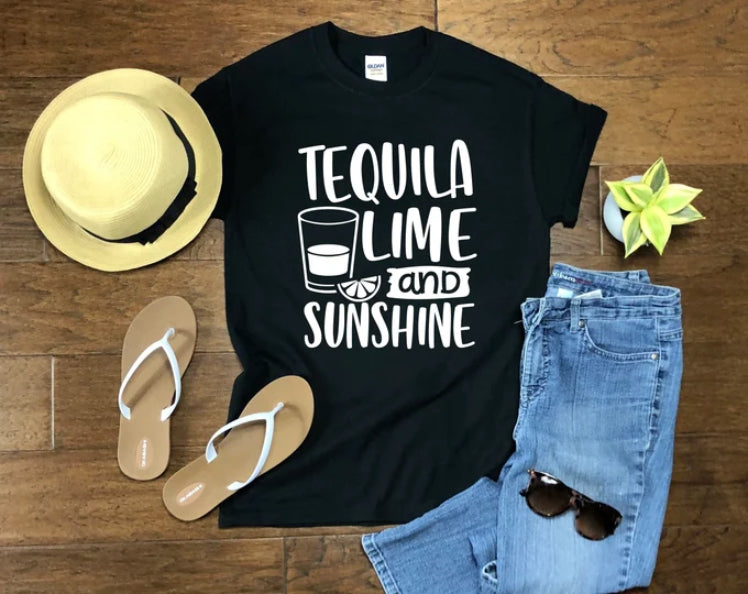 Tequila Lime And Sunshine Summer T-shirt