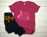 Wear Pink For My Mom Breast Cancer T-shirt
