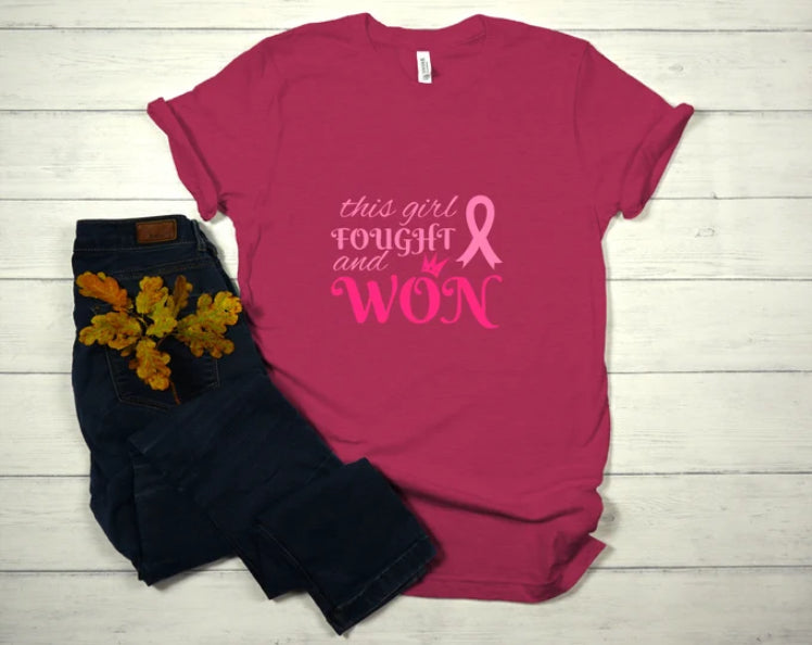 This Girl Fought And Won Breast Cancer T-shirt