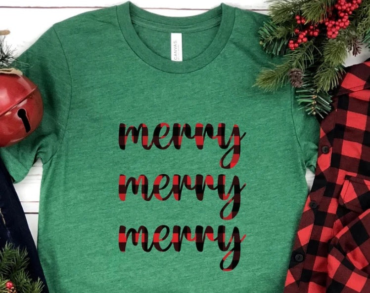 Merry Merry Merry Christmas T-shirt