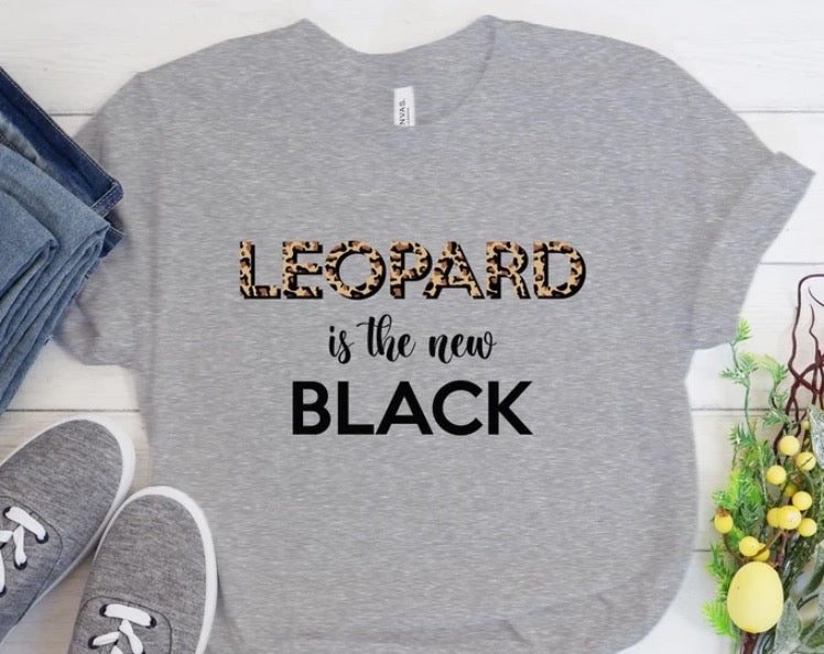Leopard is The New Black Christmas T-shirt