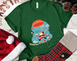 Parachute Santa Christmas T-shirt