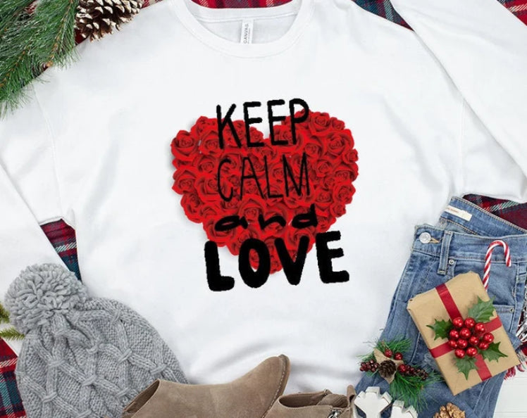 Keep Calm And Love Valentine Day T-shirt