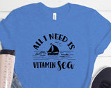 All I Need Is Vitamin Sea Summer T-shirt