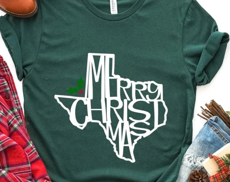 Texas Merry Christmas T-shirt