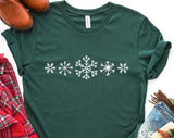 Snonwflakes Christmas T-shirt