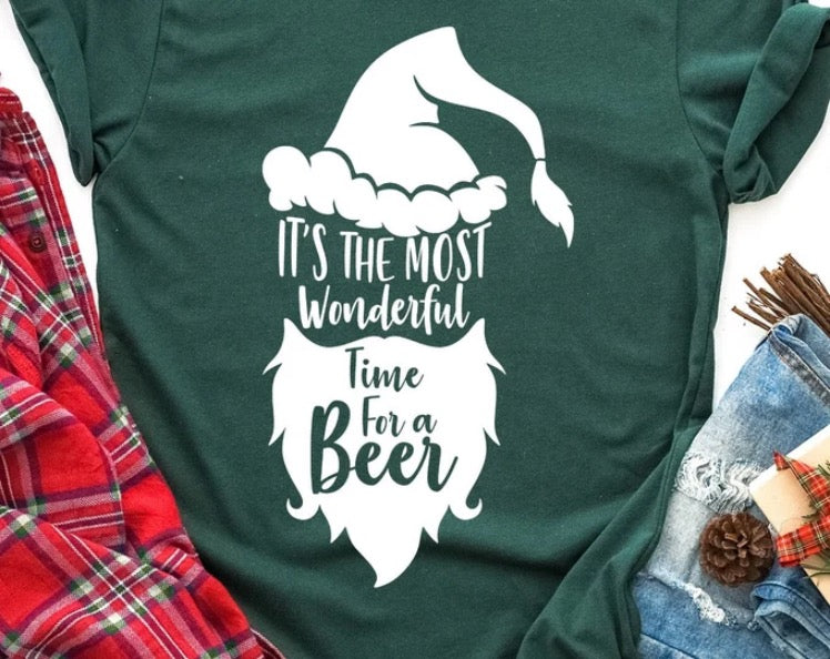 It's The Most Wonderful Time for a Beer Christmas T-shirt