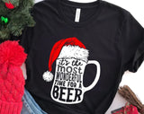 It's Most Wonderful Time for a Beer Christmas T-shirt