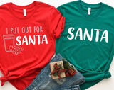 I Put Out for Santa Couple Christmas T-shirt