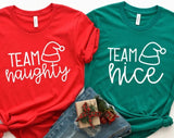 Team Naughty&Team Nice Christmas T-shirt