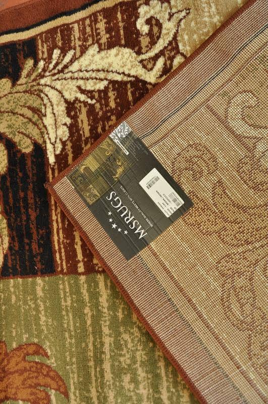 Wreath Leaf Brown/Beige Area Rug Nairobi 1164 - Context USA - Area Rug by MSRUGS