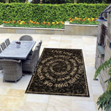 LLL Indoor/Outdoor Rugs Flatweave Contemporary Patio, Pool, Camp and Picnic Carpets FW 222 - Context USA - Area Rug by MSRUGS