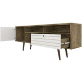 Mid-Century Modern TV Stand for Tvs up to 65 Inch with Storage Shelves