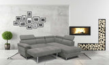 Justin Fabric Grey Sectional