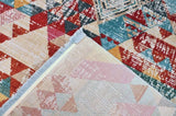 Geometric Vibrant Vintage Area Rug V107A - Context USA - Area Rug by MSRUGS