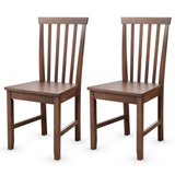 Set of 2 Dining Chairs with Solid Wooden Legs