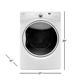 7.4 cu. ft. 120 Volt Stackable White Gas Vented Dryer with Advanced Moisture Sensing