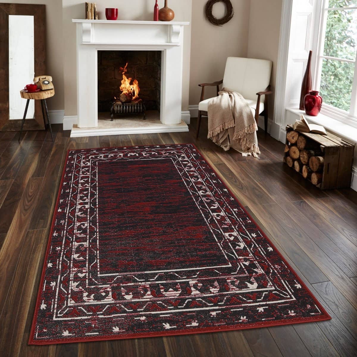 Persian Style Traditional Oriental Medallion Area Rug KLM 450 - Context USA - AREA RUG by MSRUGS